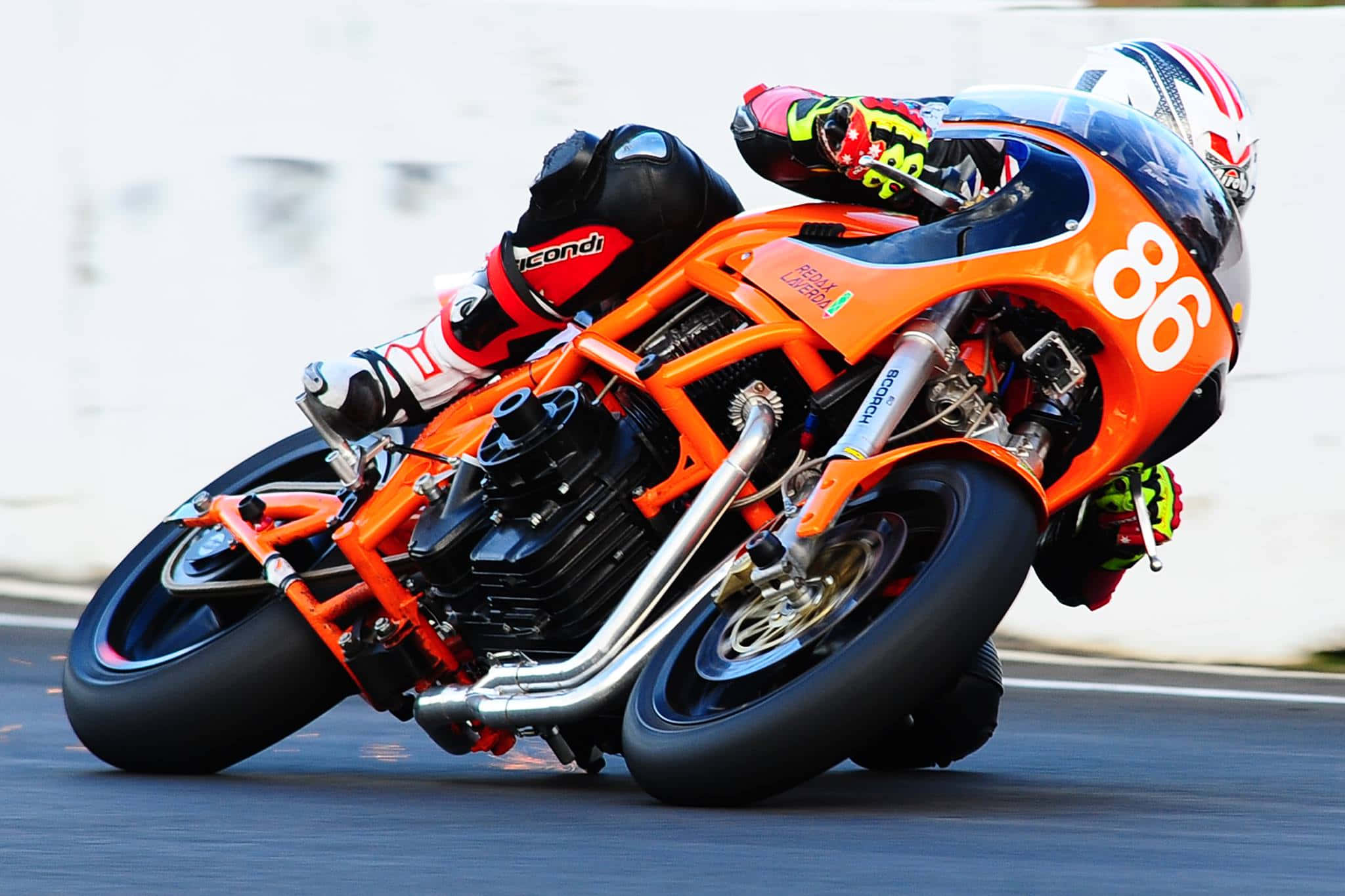 Laverda, motorcycle racing, action86, Full HD Desktop Wallpaper