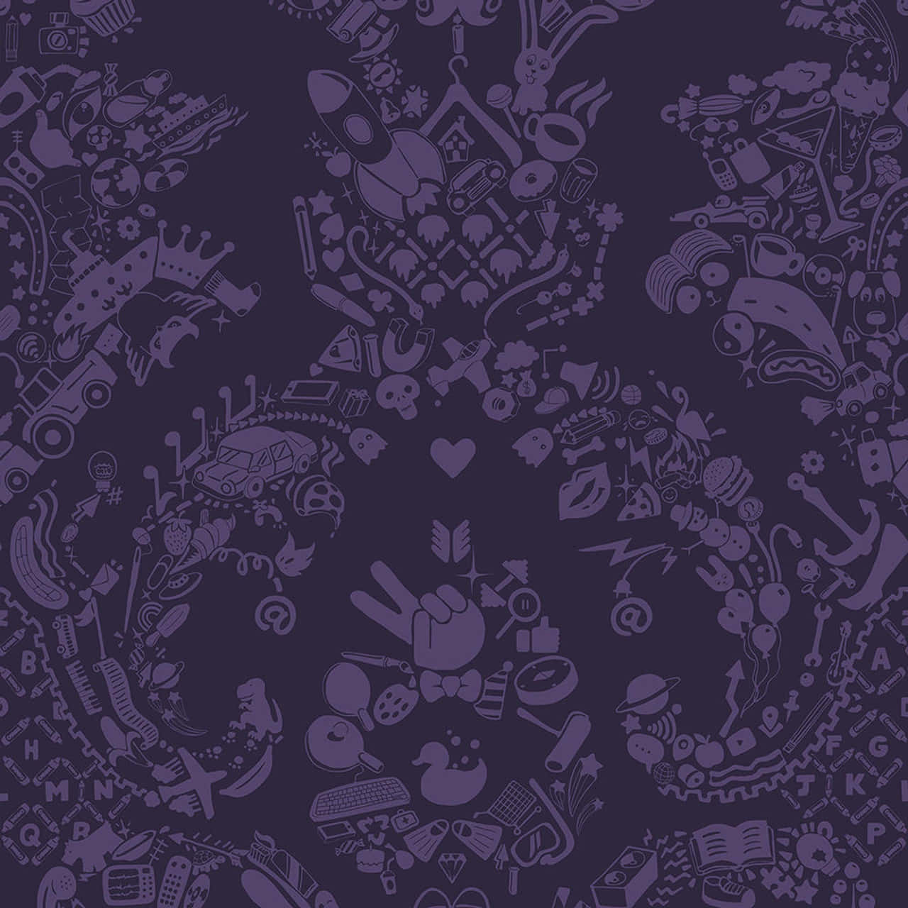 lavish, purple, seamless pattern, HD Desktop Wallpaper