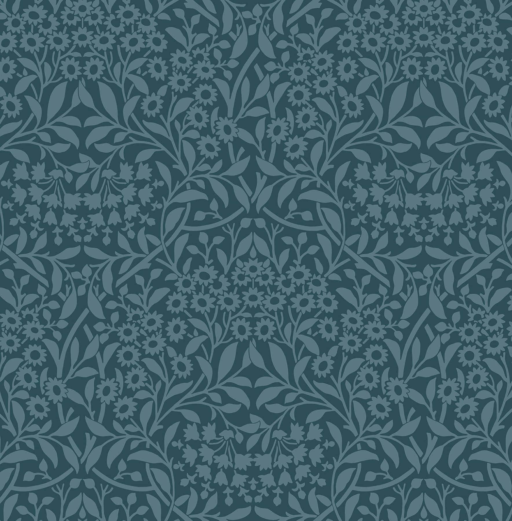 Lavish, intricate pattern, teal, HD Phone Wallpaper