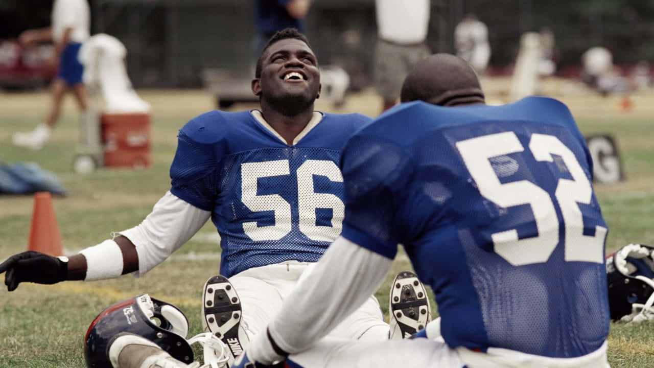 Lawrence Taylor, blue jersey, number 56, HD Desktop Wallpaper