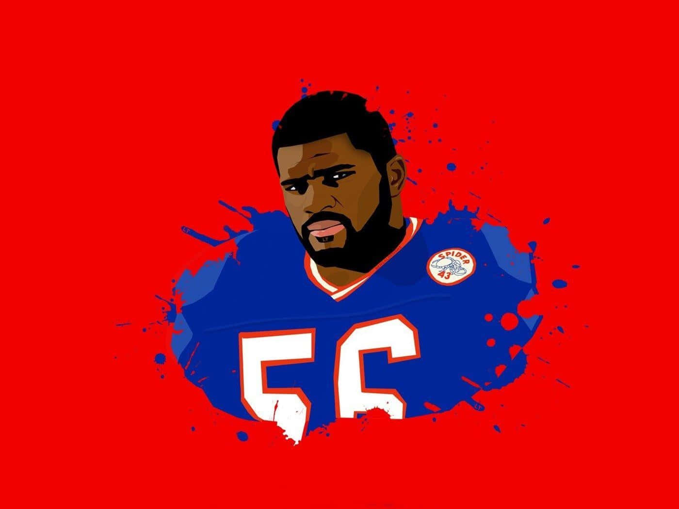 Lawrence Taylor, blue jersey, number 56, HD Desktop Wallpaper