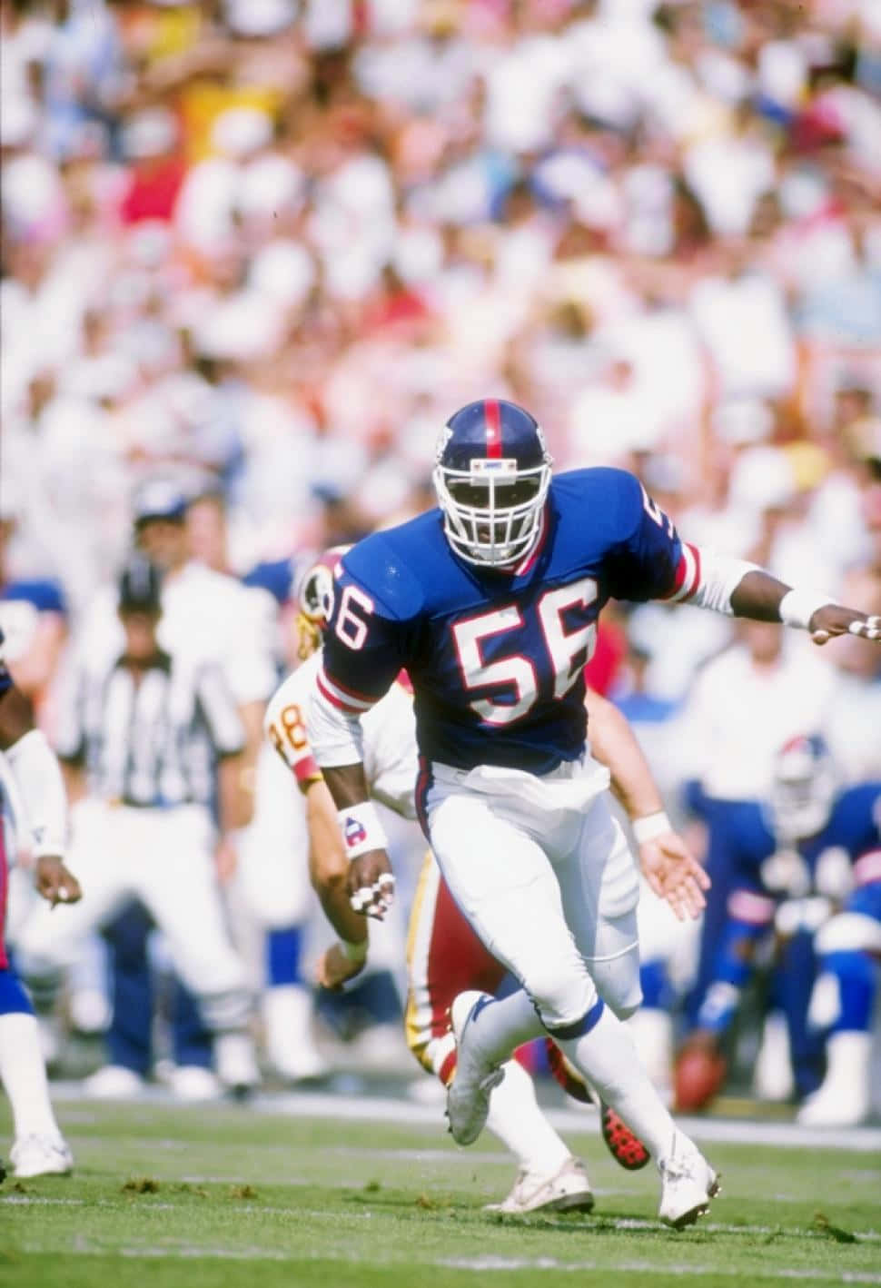 Lawrence Taylor, blue jersey, number 56, HD Phone Wallpaper