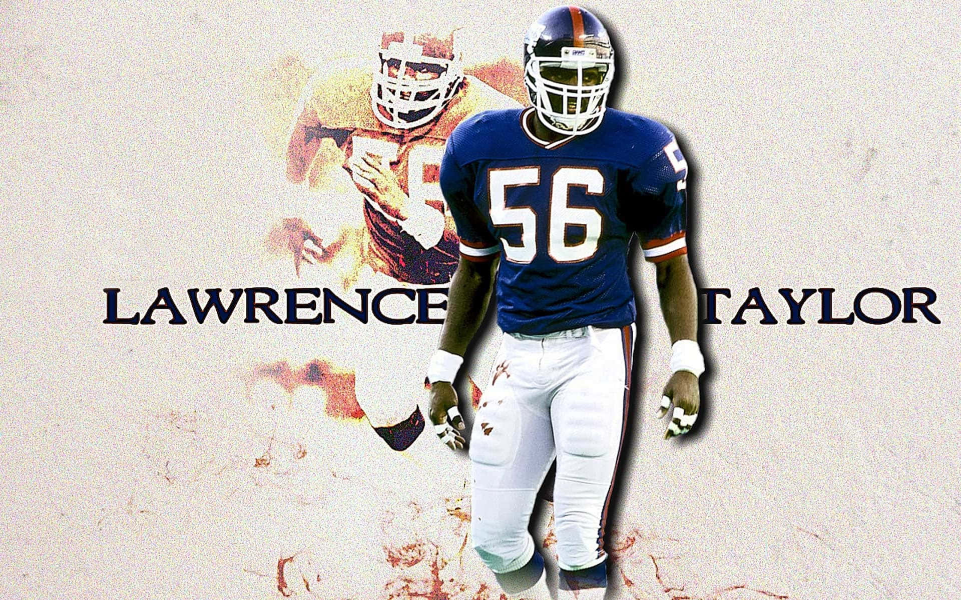 Lawrence Taylor, blue jersey, number 56, Full HD Desktop Wallpaper