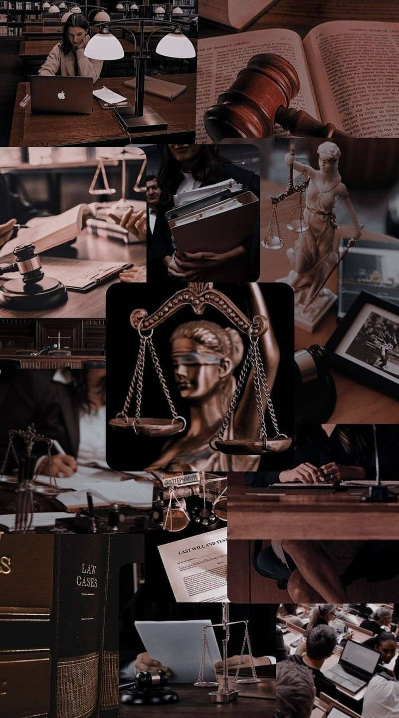 courtroom scenes, legal symbols, warm sepia tones, HD Phone Wallpaper
