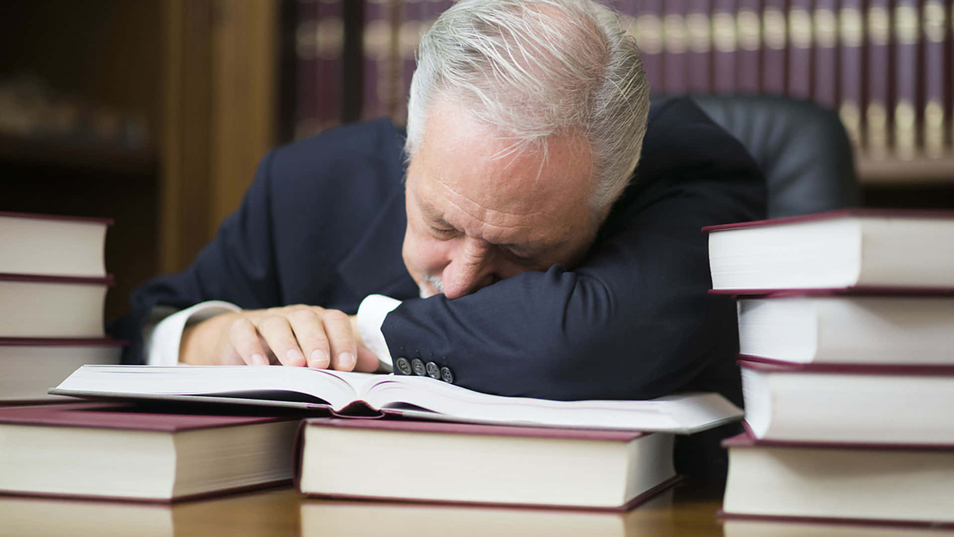 older man, suit, open book, Full HD Desktop Wallpaper
