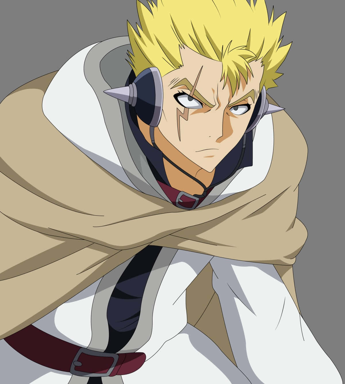Laxus Dreyar, spiky blonde hair, beige cloak, HD Phone Wallpaper
