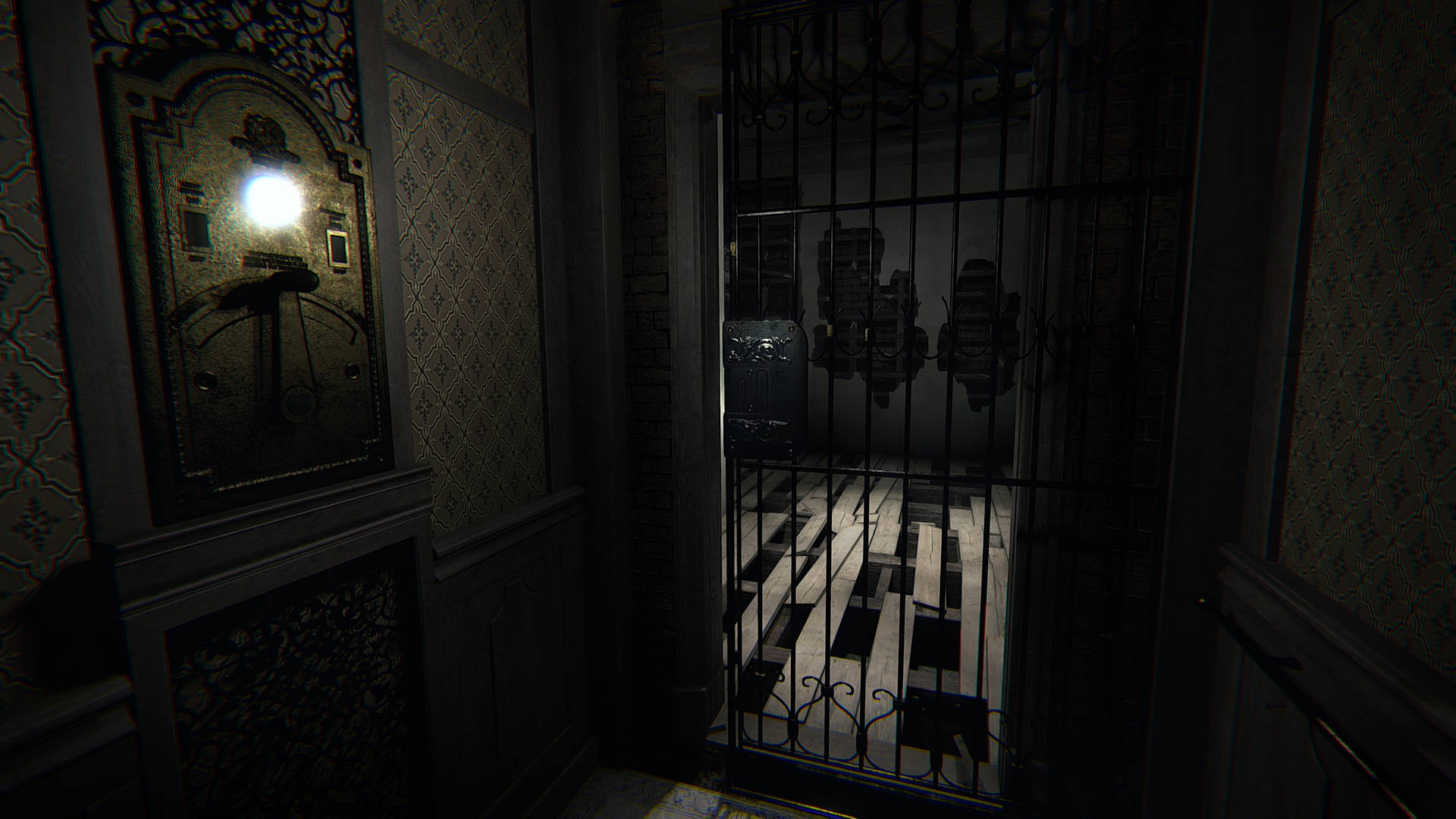 Layers Of Fear, creepy elevator, dimly lit hallway, Full HD Desktop Wallpaper