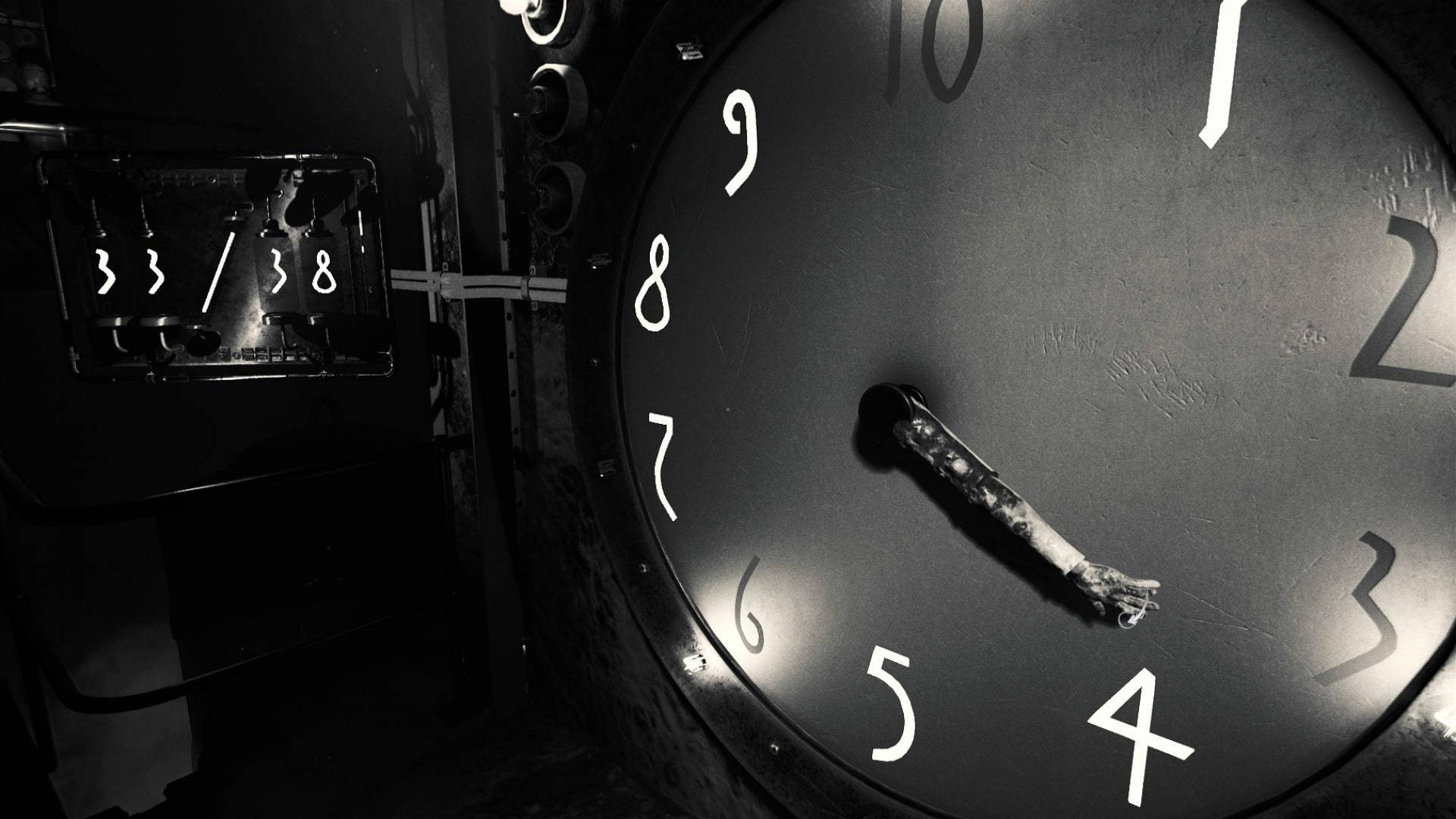 Layers Of Fear, chopped arm clock, analog clock, Full HD Desktop Wallpaper