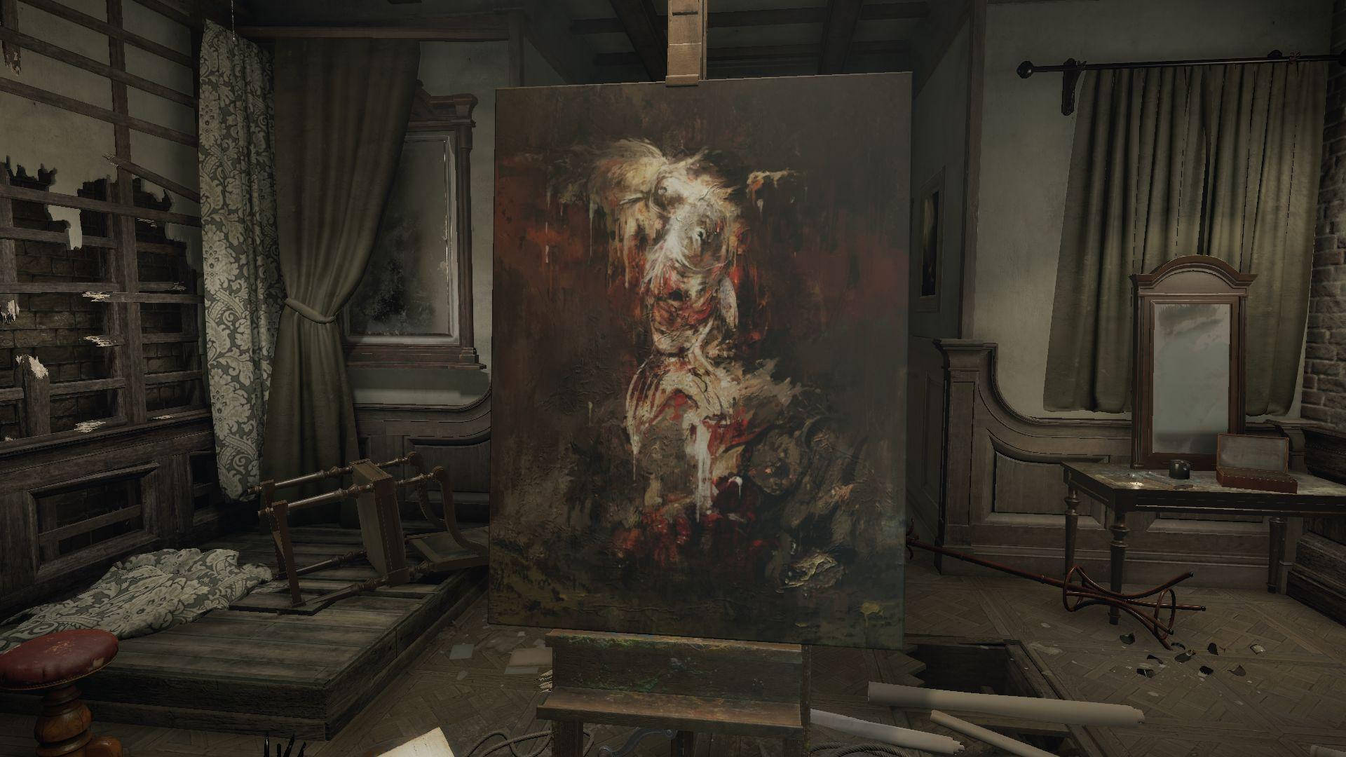 Layers Of Fear, grotesque, screaming face, Full HD Desktop Wallpaper