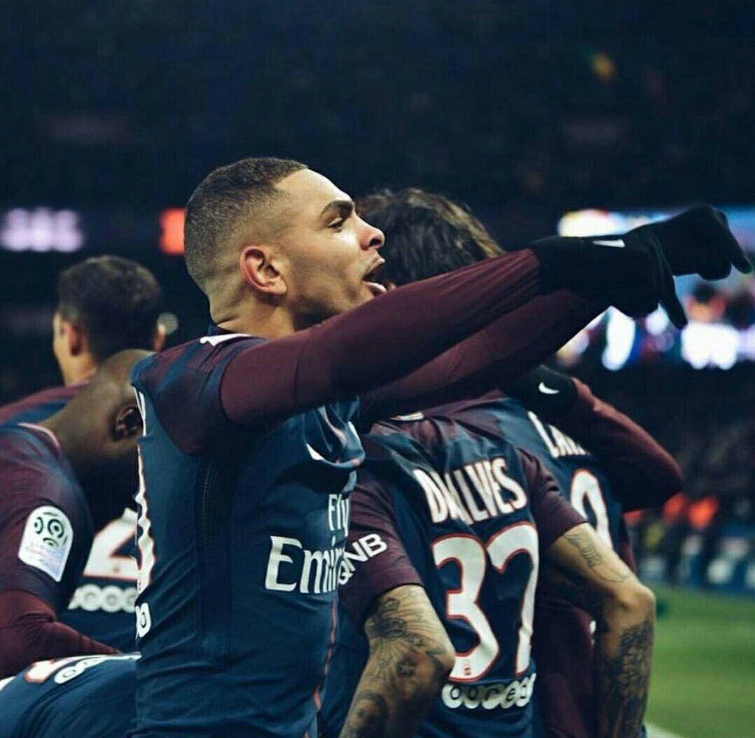Layvin Kurzawa, maroon and blue jerseys, stadium lights, SD Desktop Wallpaper