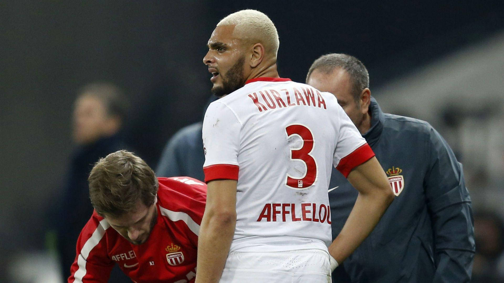 Layvin Kurzawa, white jersey number 3, red jersey, Full HD Desktop Wallpaper