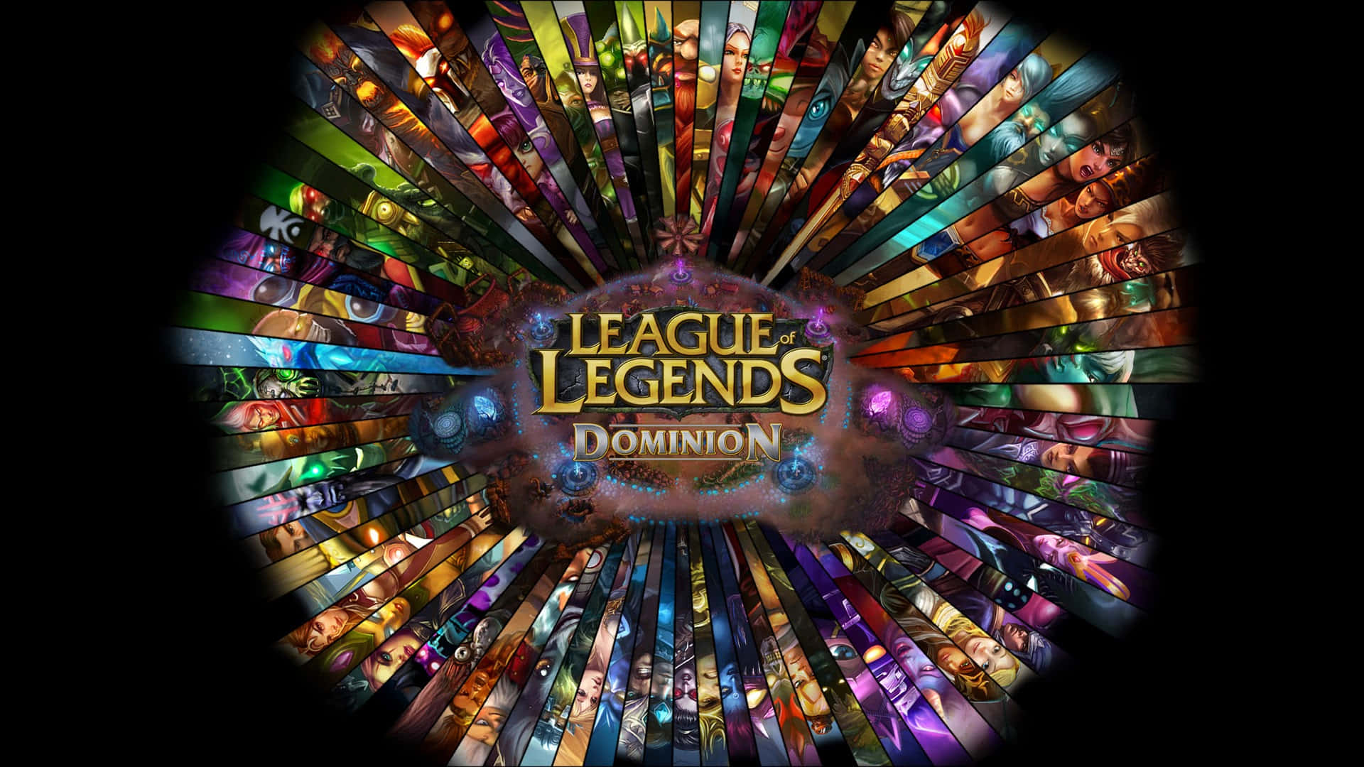 League of Legends, champions, radial burst, Full HD Desktop Wallpaper