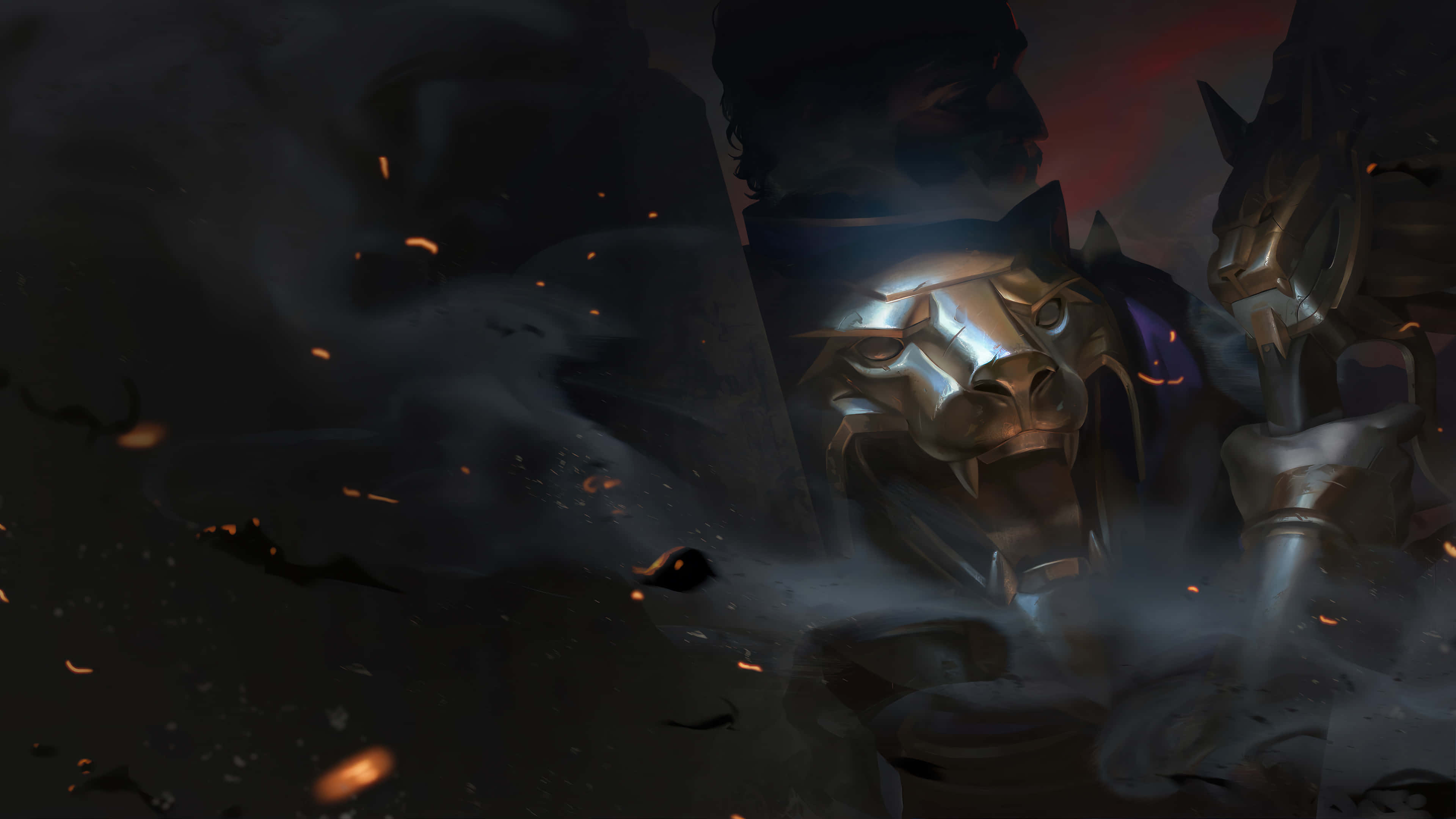 League Of Legends Champions, dark fantasy warrior, ornate armor, 4K Desktop Wallpaper