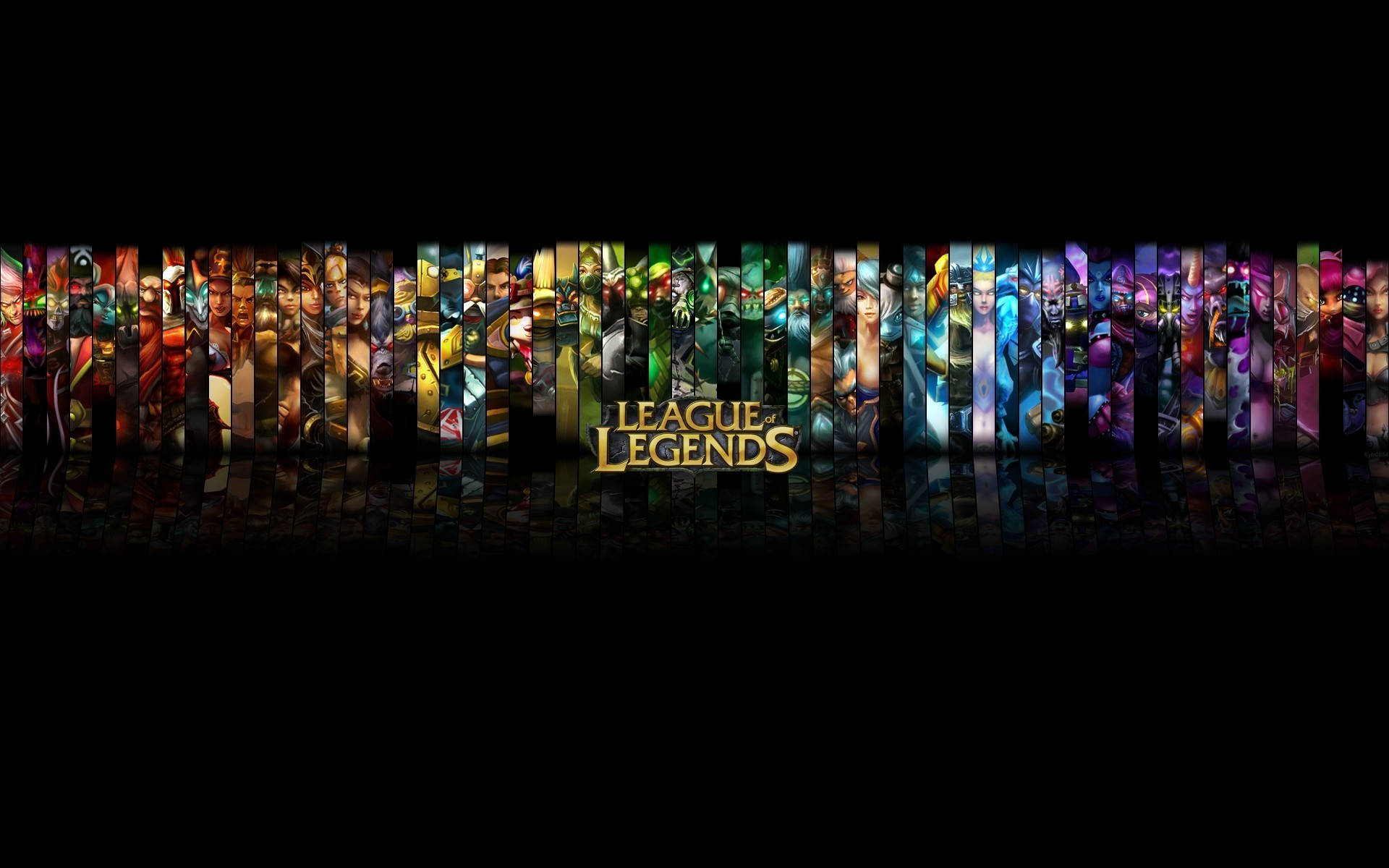 League Of Legends, champions, black background, Full HD Desktop Wallpaper