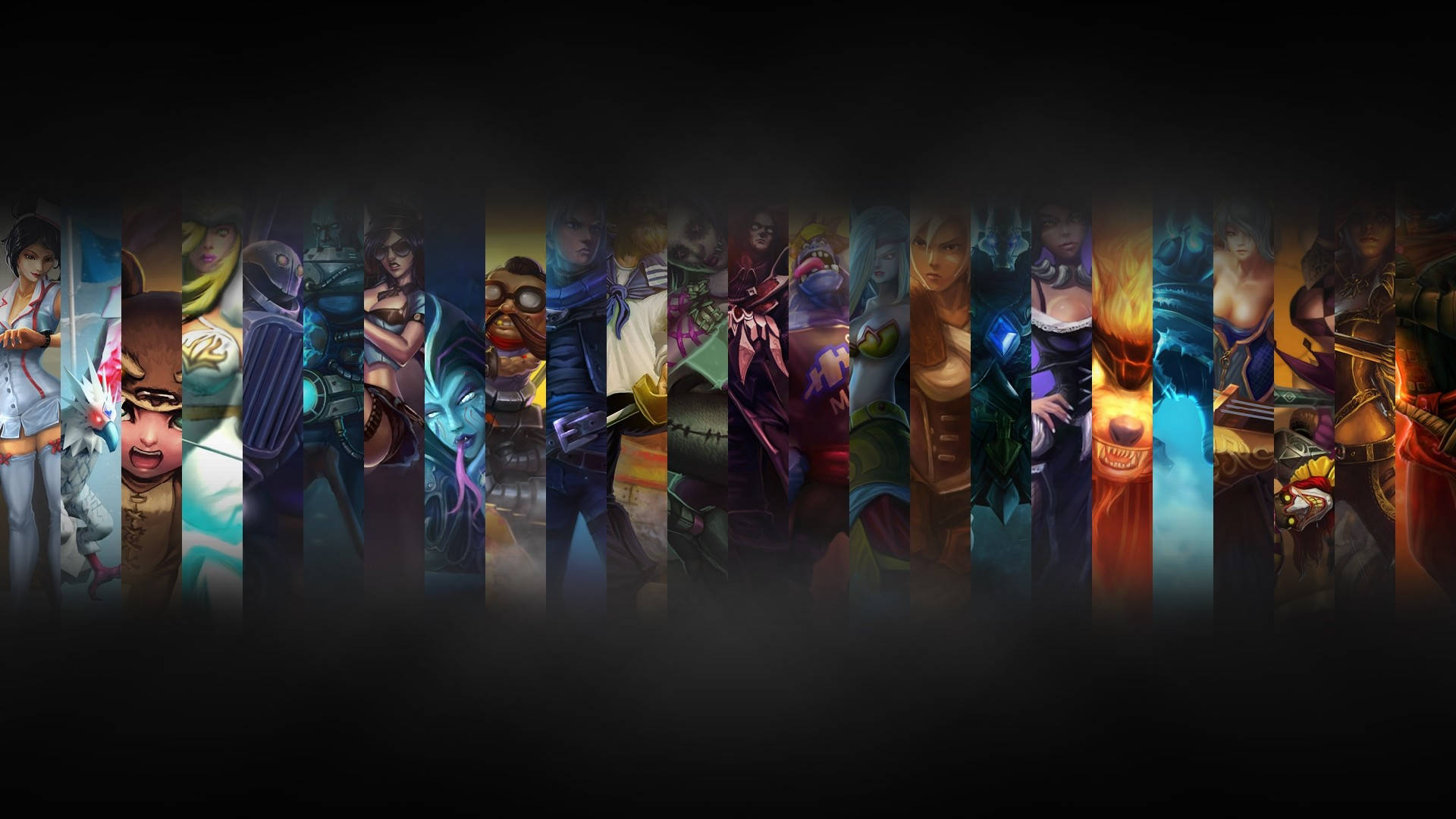 League Of Legends, fantasy characters, glowing weapons, Full HD Desktop Wallpaper