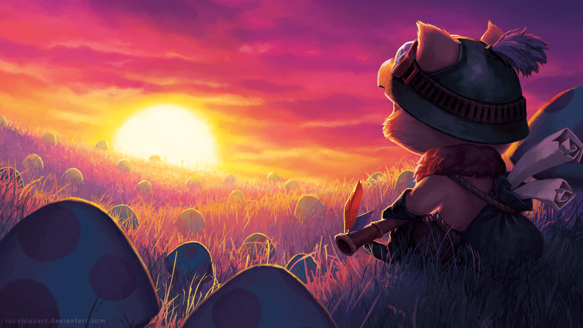 League of Legends, fox-like creature, hat, Full HD Desktop Wallpaper