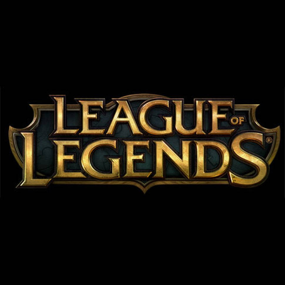 League of Legends, gilded, ornate metallic lettering, SD Desktop Wallpaper