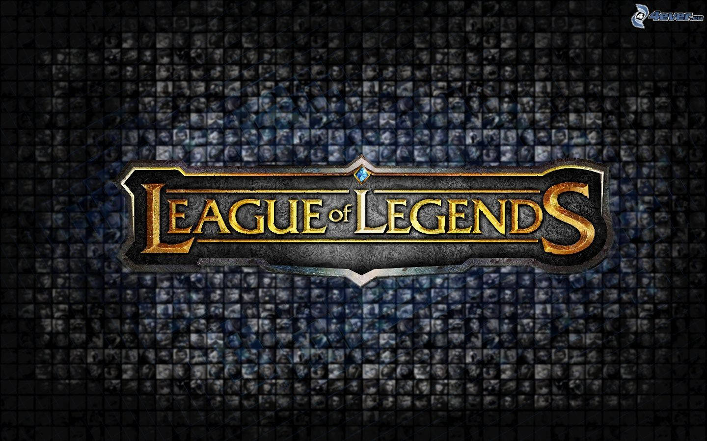 League Of Legends Logo, gold, silver, HD Desktop Wallpaper