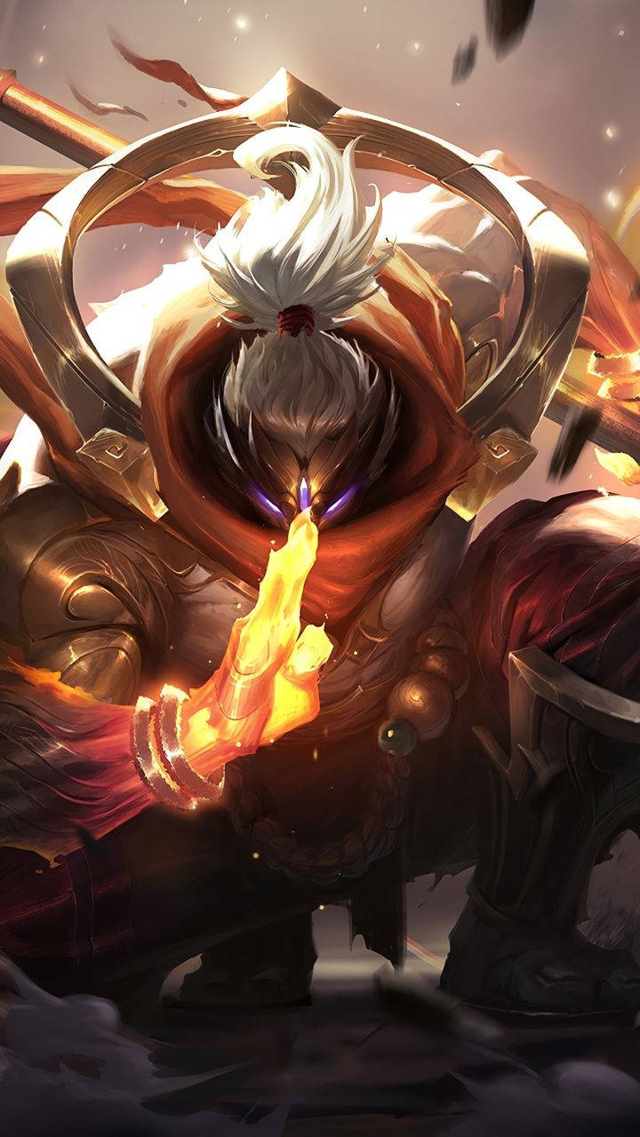 League Of Legends, iPhone Jax, white hair, HD Phone Wallpaper