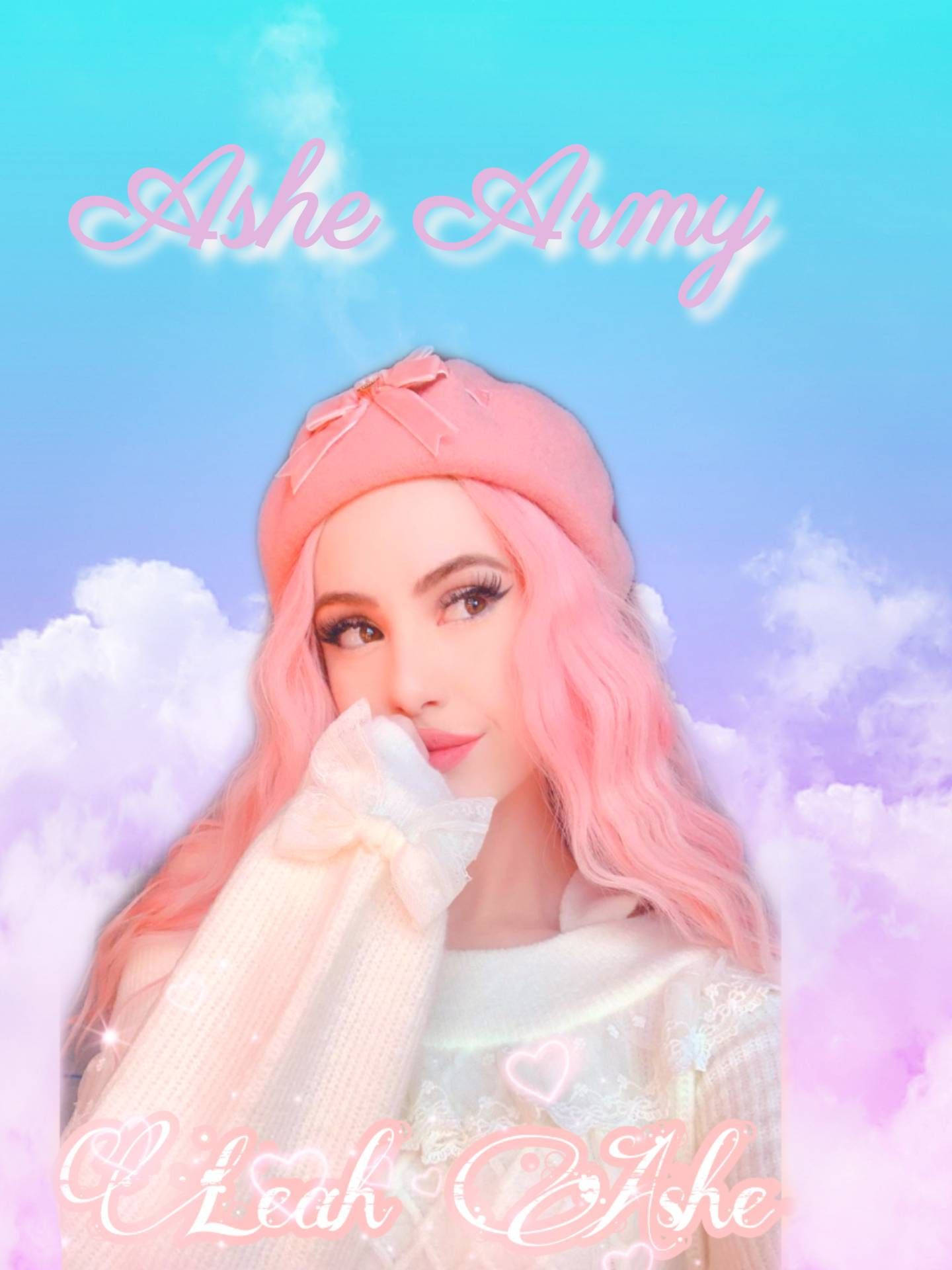 Leah Ashe, pink hair, beret, Full HD Phone Wallpaper