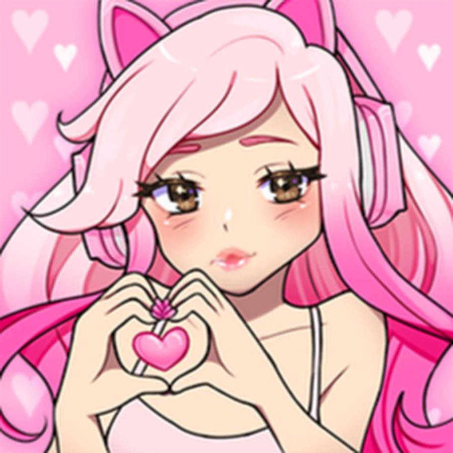 Leah Ashe, pink hair, cat ears, SD Desktop Wallpaper