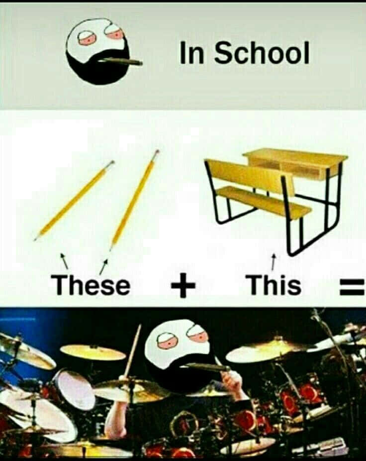 Learning Memes, bored face, pencils, SD Phone Wallpaper