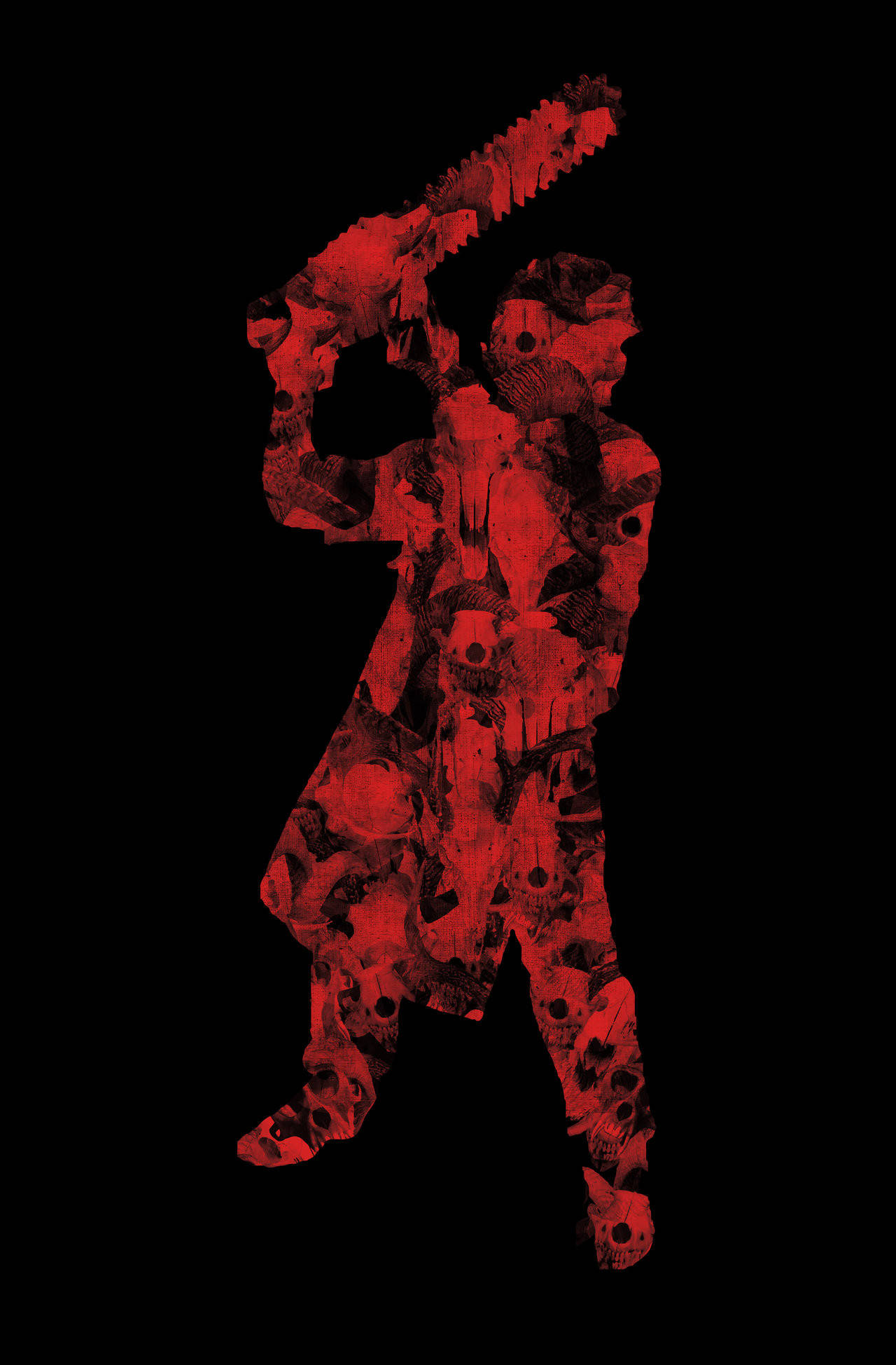 Leatherface, black, red, Full HD Phone Wallpaper