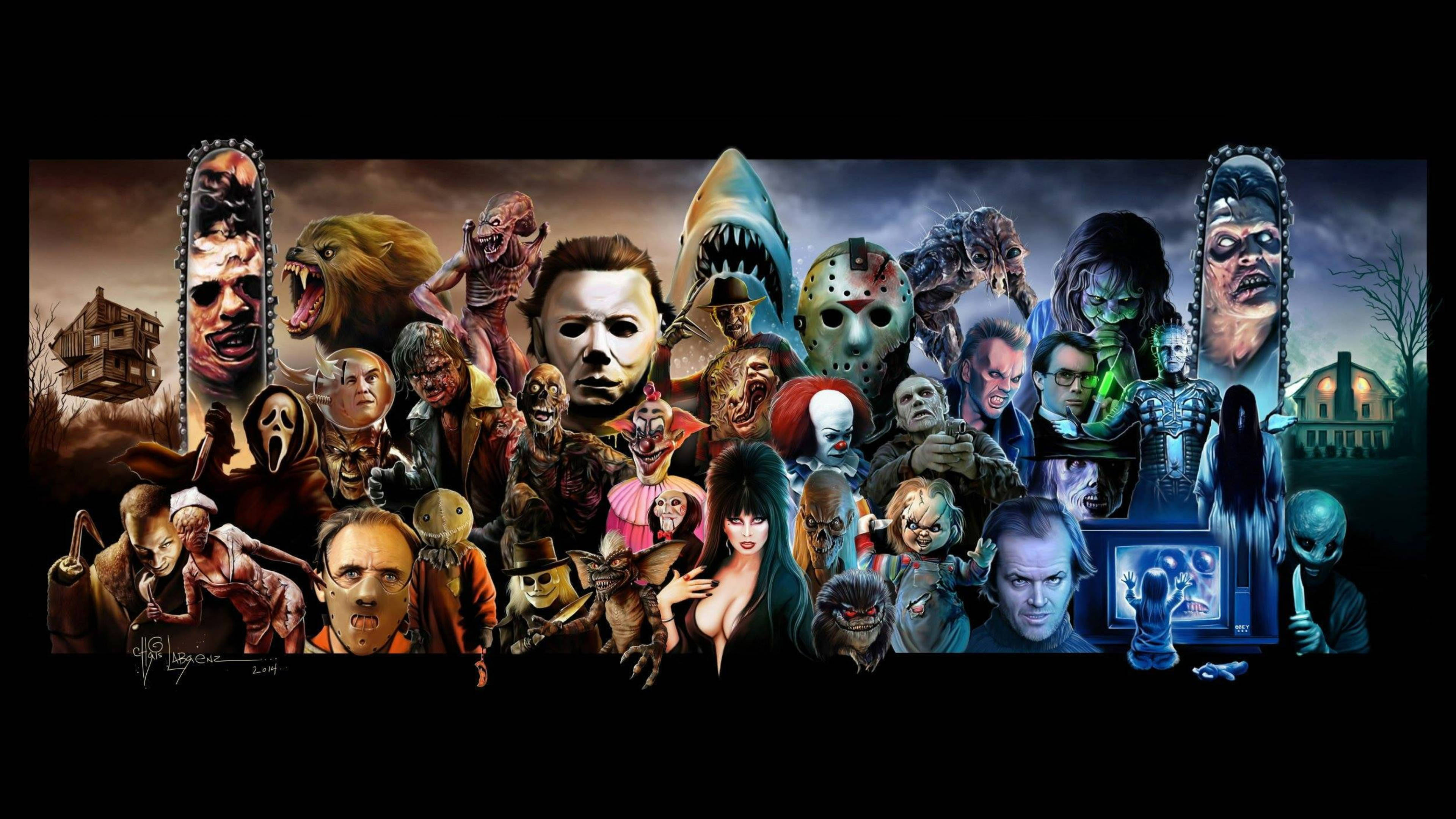 Leatherface, horror movie villains, monsters, 4K Desktop Wallpaper