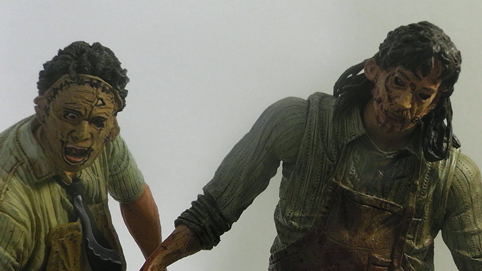 Leatherface, zombie figures, tattered clothes, Full HD Desktop Wallpaper