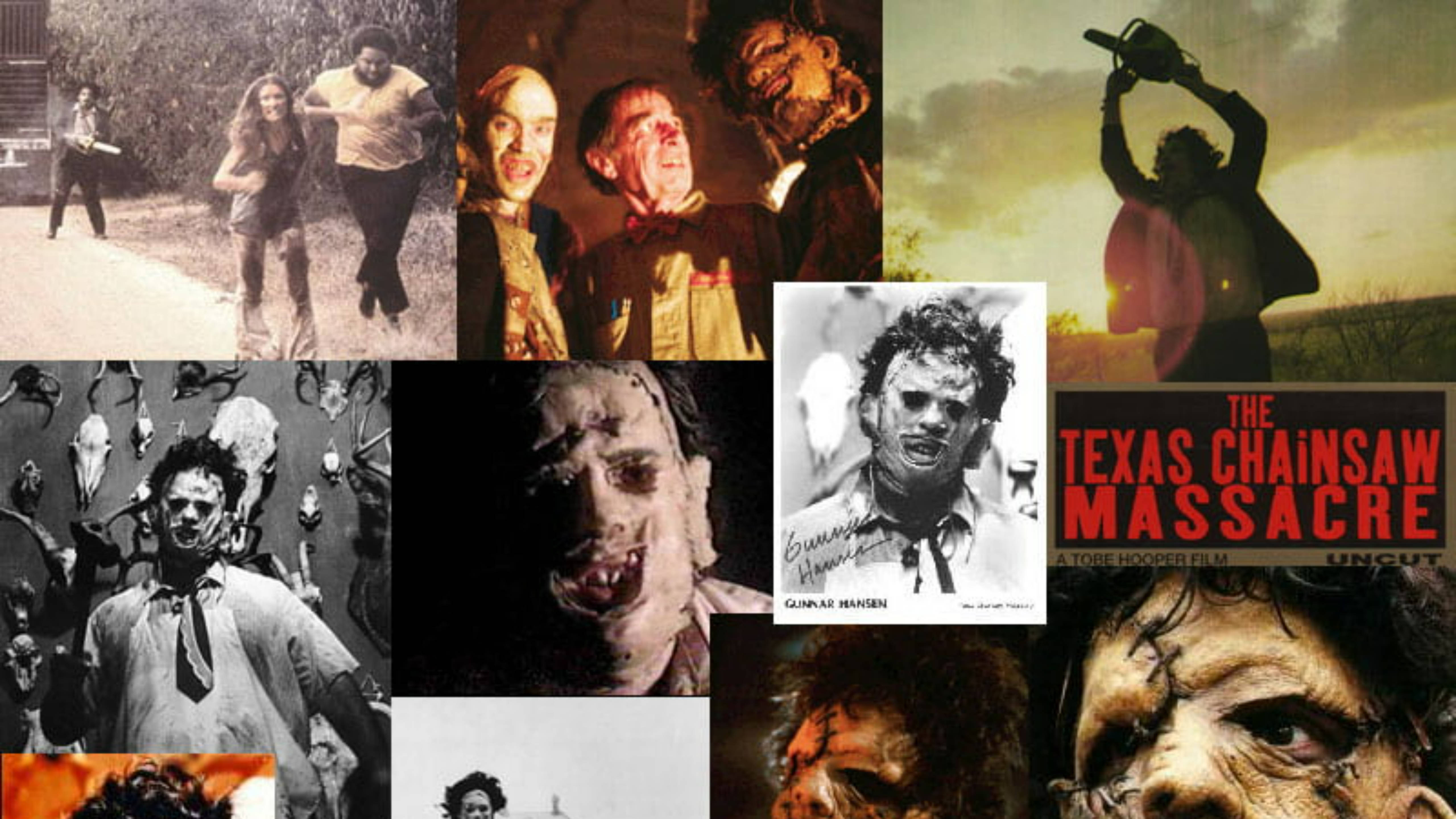 Leatherface, chainsaw, zombie-like characters, 5K Desktop Wallpaper