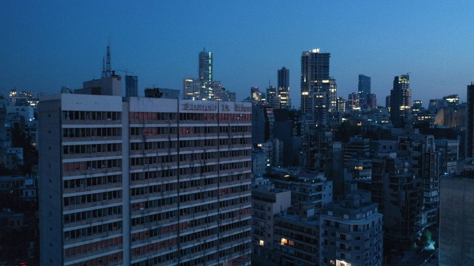 Lebanon, high rise buildings, city lights, HD Desktop Wallpaper