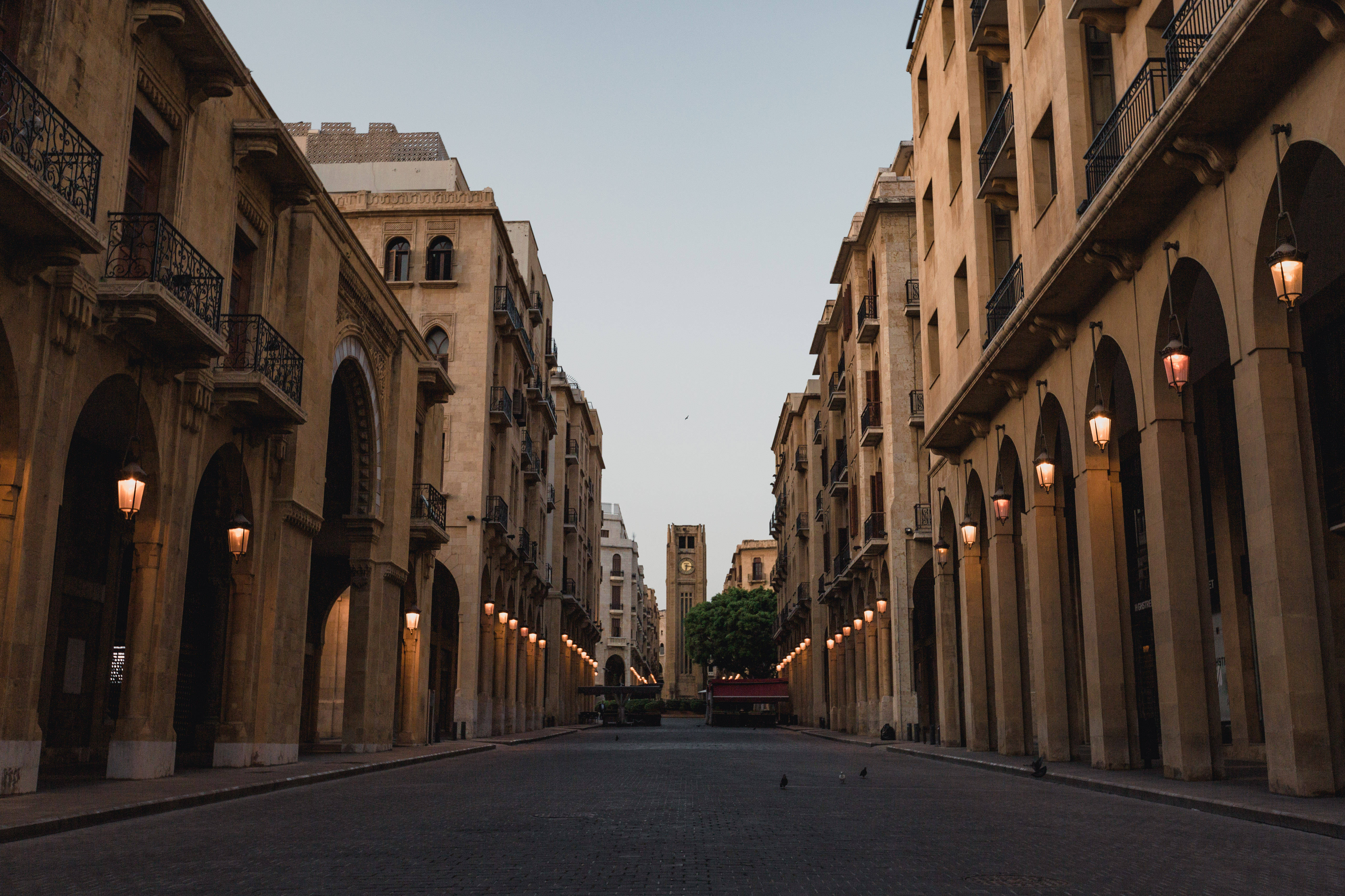 Lebanon, empty street, historic street, 5K Desktop Wallpaper