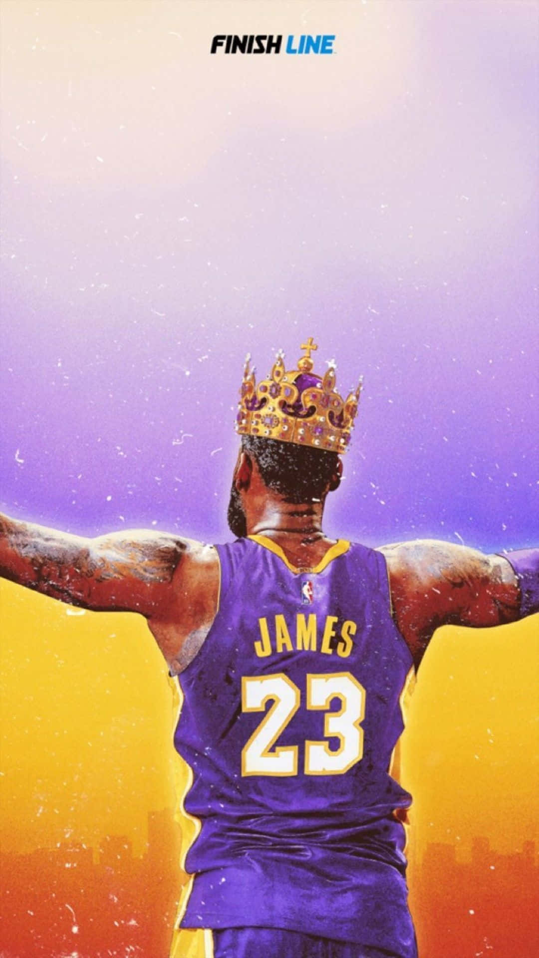 Lebron James, iPhone, purple jersey, Full HD Phone Wallpaper