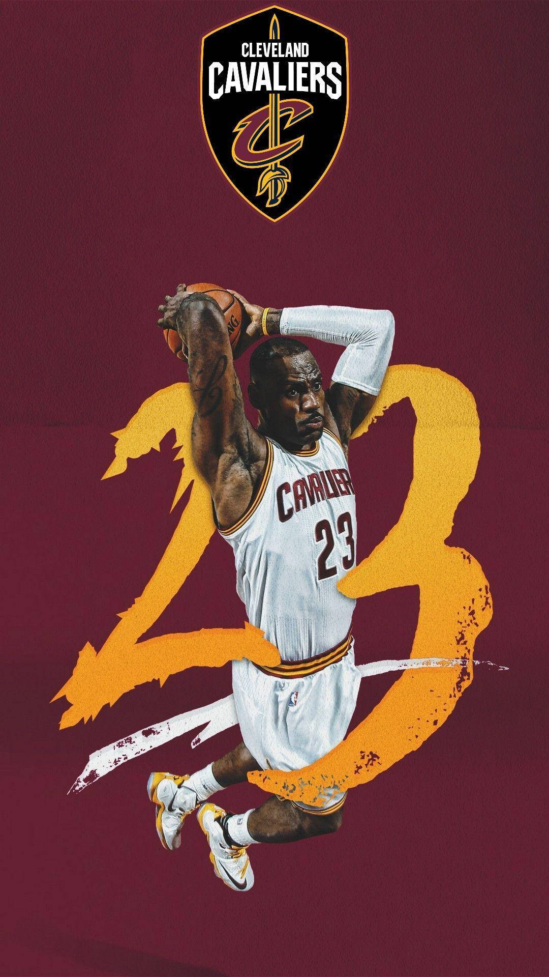 LeBron James, white Cavaliers jersey, number 23, Full HD Phone Wallpaper
