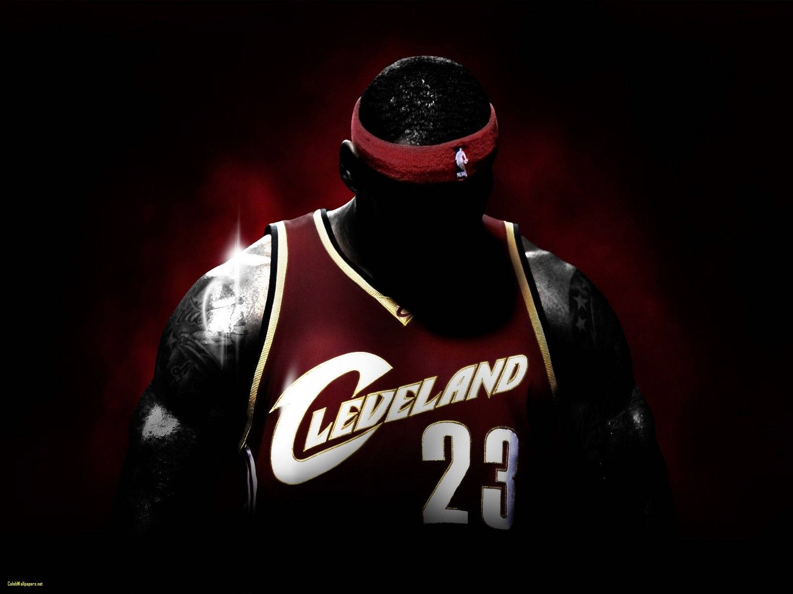 Lebron James, red Cleveland Cavaliers jersey, number 23, HD Desktop Wallpaper