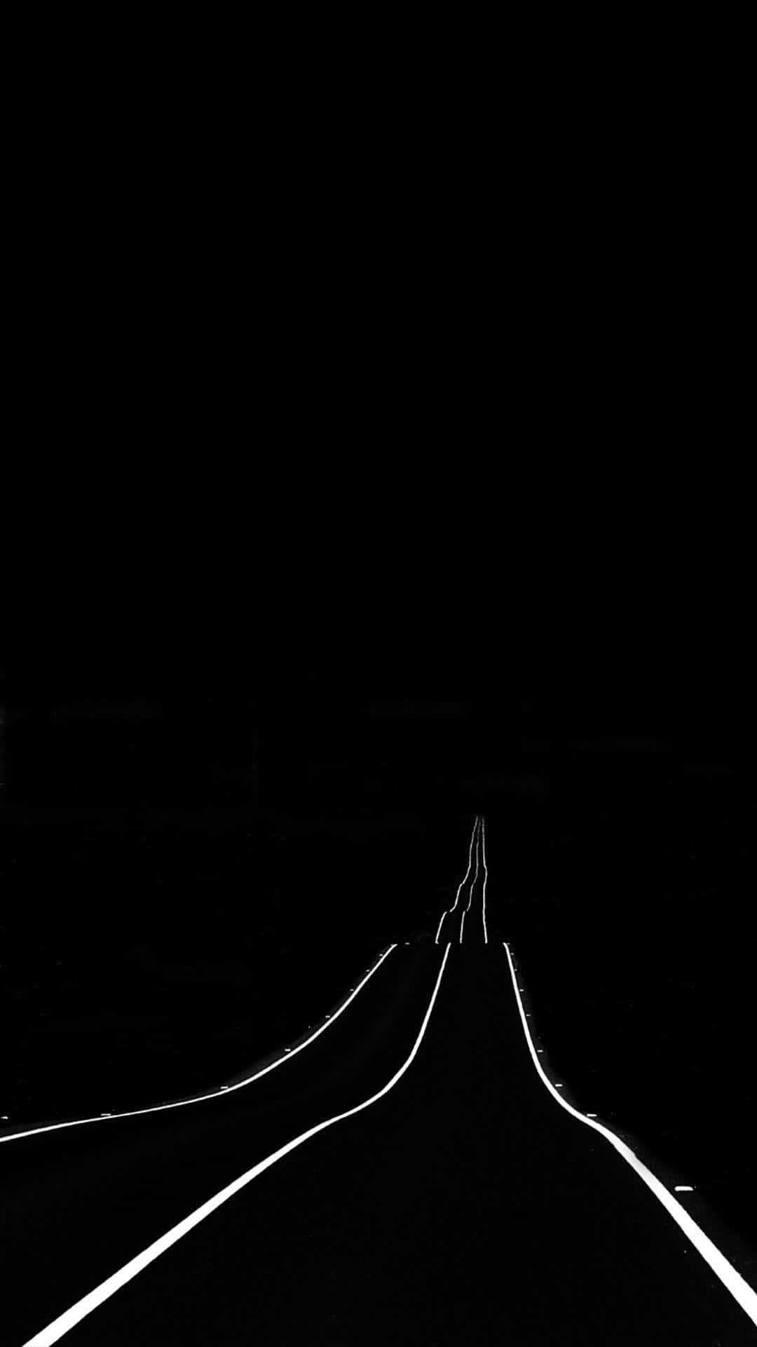 Pure Black Oled, OLED, black road, Full HD Phone Wallpaper