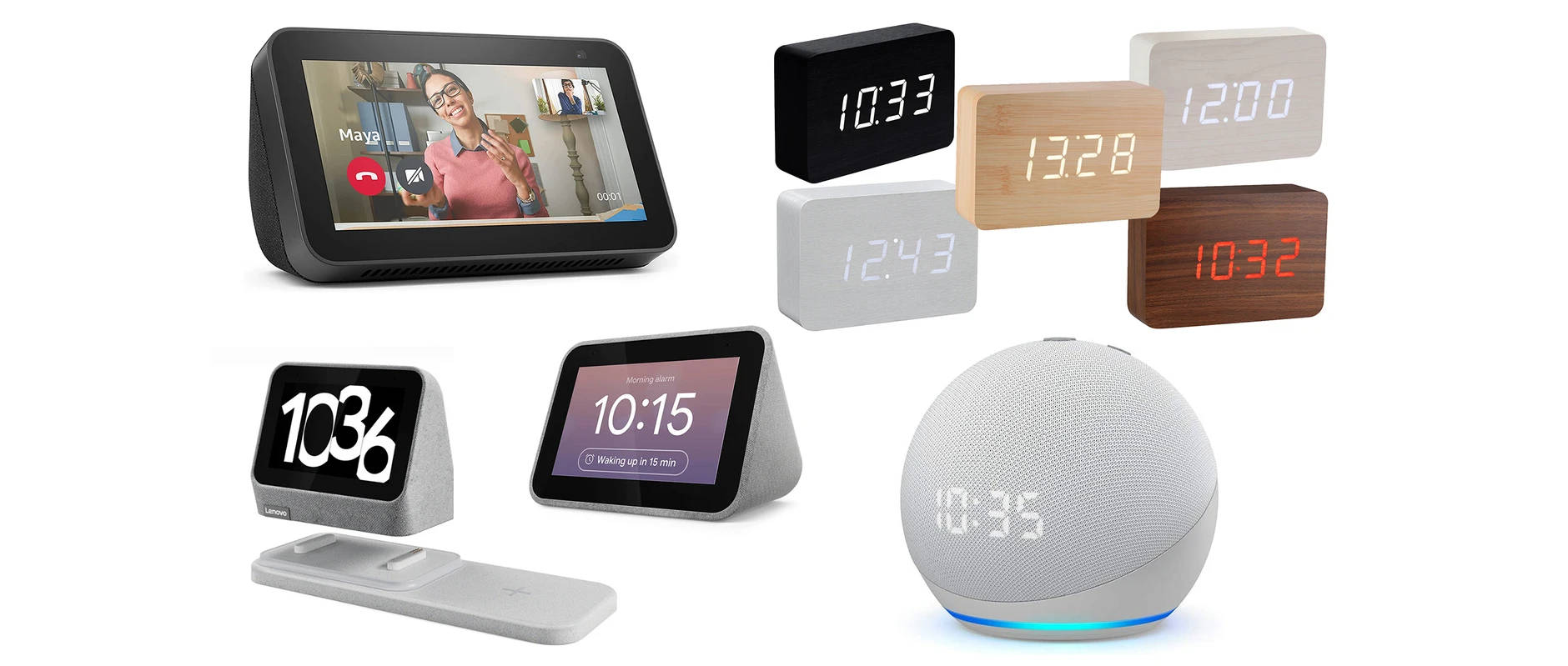 LED Alarm Clocks, digital clocks, video calling screen, HD Desktop Wallpaper