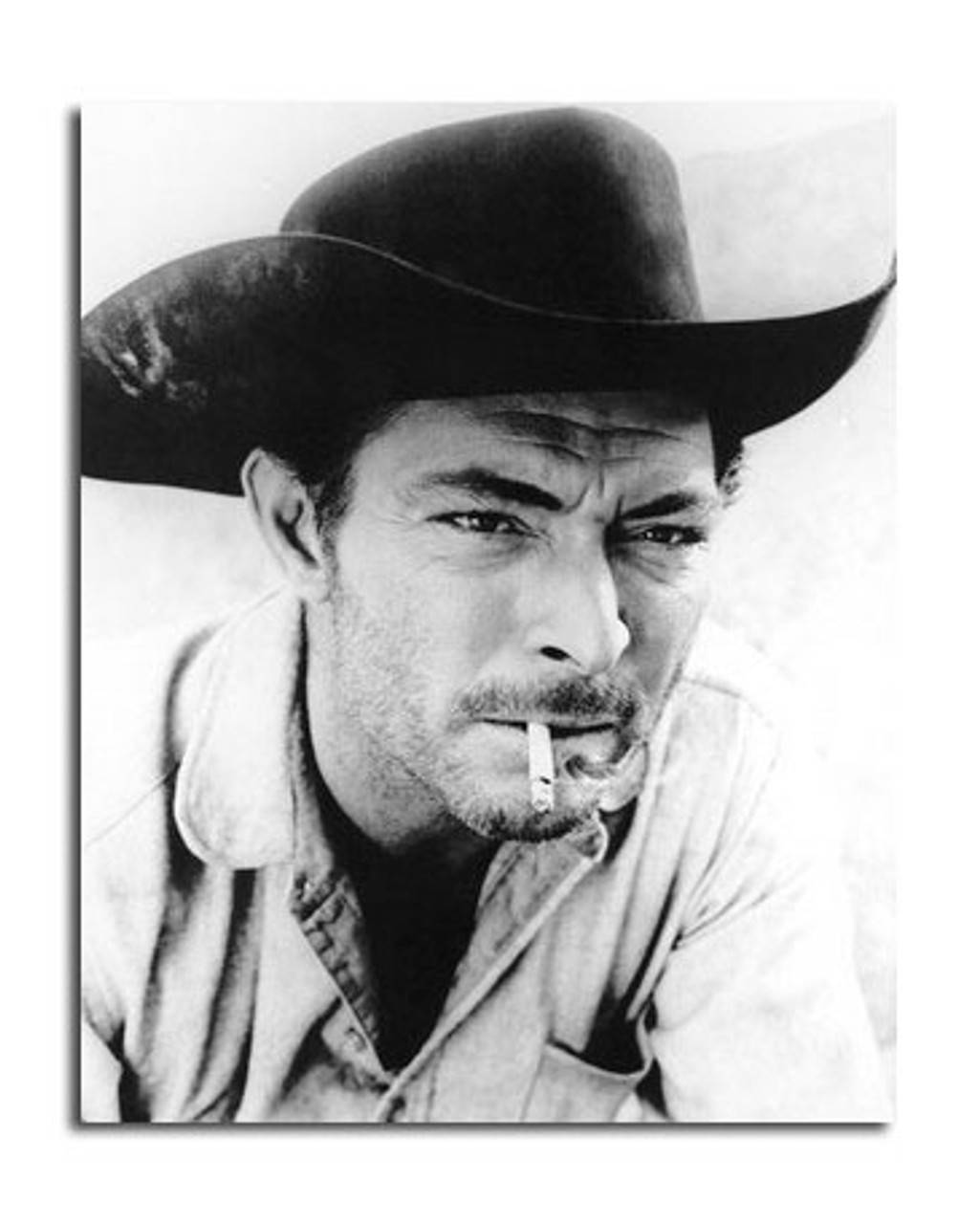 Lee Van Cleef, cigarette, black and white portrait, HD Phone Wallpaper