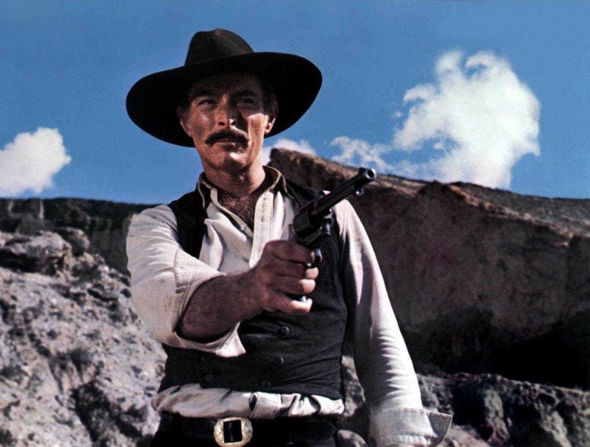 Lee Van Cleef, revolver, rocky desert, SD Desktop Wallpaper