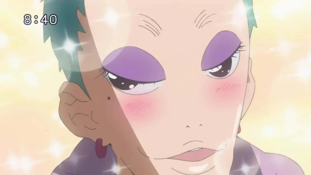 Leeron Littner, purple eyes, green hair, HD Desktop Wallpaper