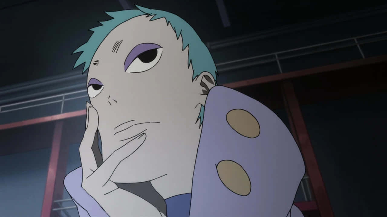 Leeron Littner, blue-haired, purple eyes, HD Desktop Wallpaper