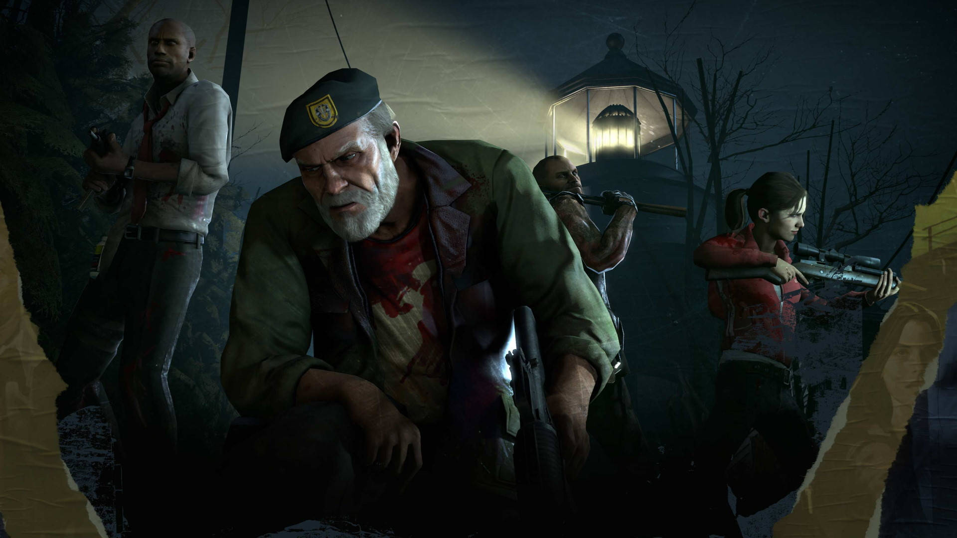 Left 4 Dead 2, apocalypse survival, glowing lighthouse, Full HD Desktop Wallpaper