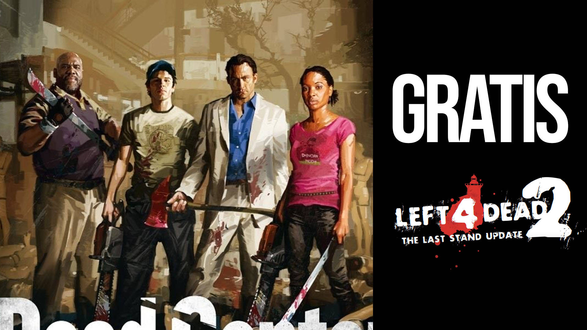 Left 4 Dead 2, survivors, bloodstained gear, Full HD Desktop Wallpaper