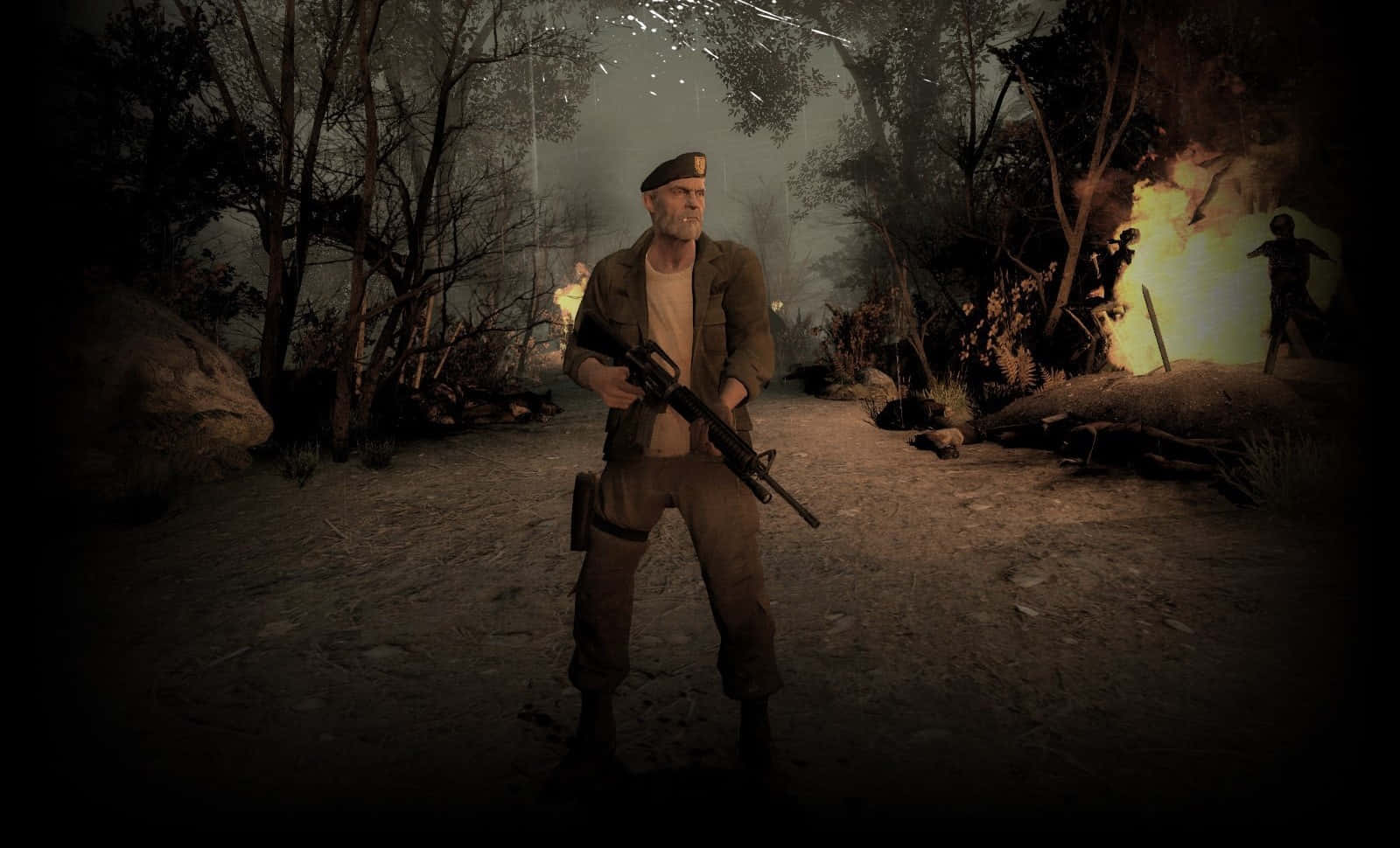 Left 4 Dead, soldier, zombies, HD Desktop Wallpaper