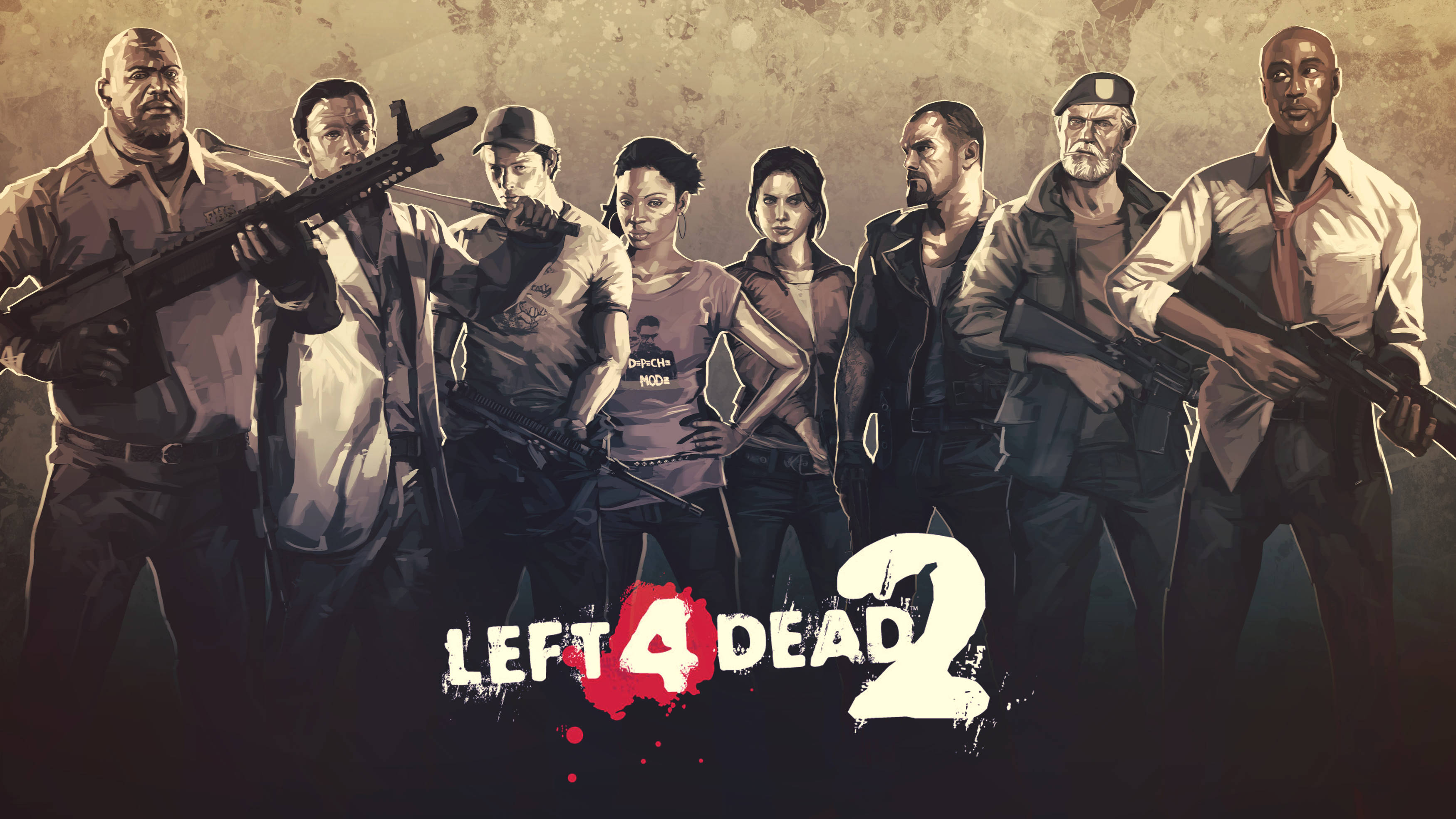 Left 4 Dead 2, survivors, zombies, 2K Desktop Wallpaper