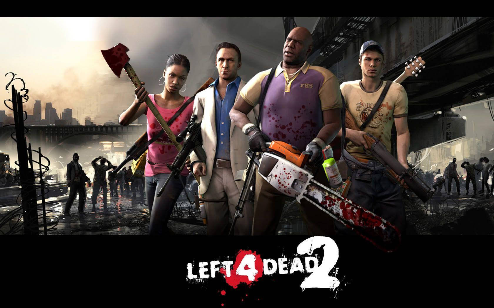 Left 4 Dead 2, survivors, zombies, HD Desktop Wallpaper