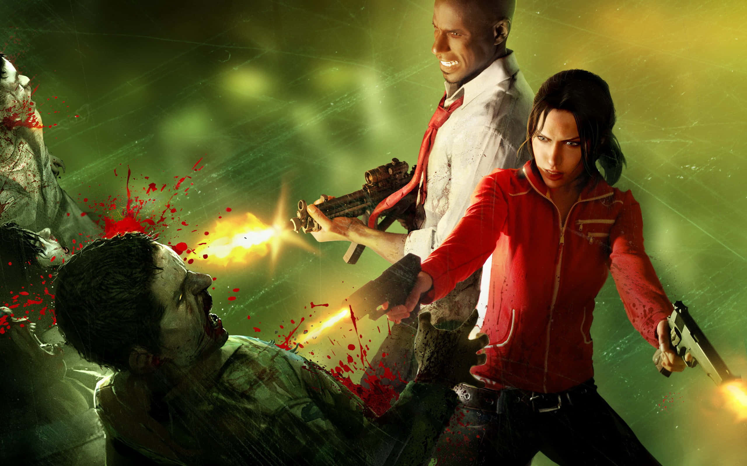 Left 4 Dead, survivors, zombies, 2K Desktop Wallpaper