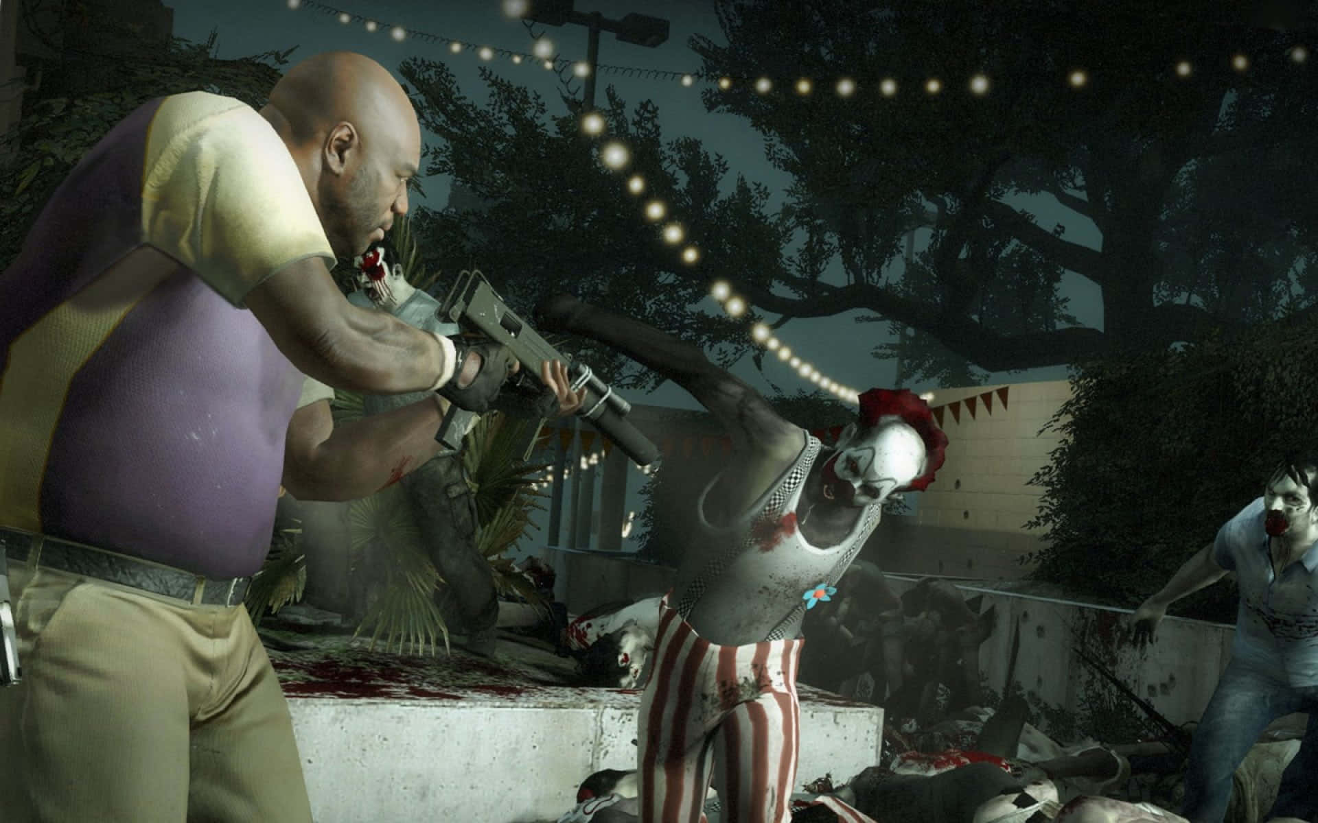 Left 4 Dead, bald man, shotgun, Full HD Desktop Wallpaper