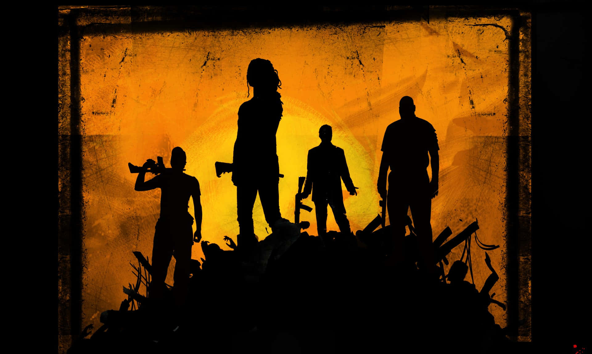 Left 4 Dead, survivors, rubble, Full HD Desktop Wallpaper