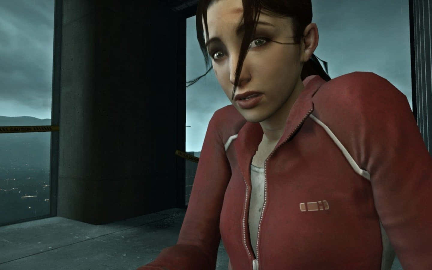 Left 4 Dead Characters, red jacket, high window, HD Desktop Wallpaper